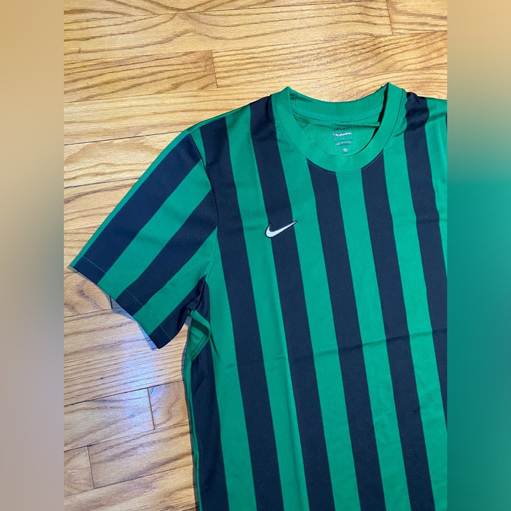 Nike Dri-fit Division IV Soccer Jersey Green Black slim-fit Men’s sz XL New! - Picture 2 of 6